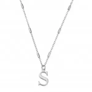 Iconic Initial S Silver Necklace SNCC4040S