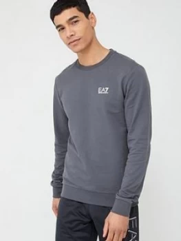 Emporio Armani EA7 Core ID Logo Sweatshirt Iron Gate Grey Size 2XL Men