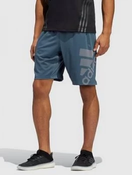 Adidas 4KRFT Graphic Badge Of Sport Shorts - Blue, Navy Size M Men