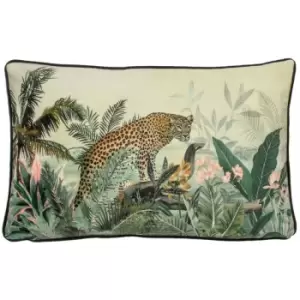 Evans Lichfield Manyara Leopard Cushion Cover (One Size) (Multicoloured) - Multicoloured