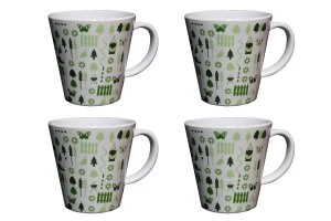 OLPRO Bewdley Melamine Mug Pack of 4