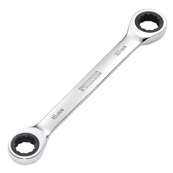 Draper HI-TORQ Metric Double Ratchet Ring Spanner, 16 x 18mm