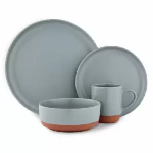 Barbary & Oak Verona 16 Piece Dinnerware Set - Slate Grey