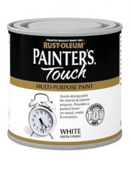 Rust-Oleum Painter&Rsquo;S Touch Toy Safe Satin Finish Multi Purpose Paint ; White 250ml