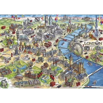 London Landmarks Jigsaw Puzzle - 500 Pieces