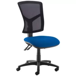 Dams MTO Senza High Mesh Back Operator Chair with No Arms - Blue