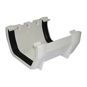 FloPlast RUS1W Square Line Gutter Union Bracket - White