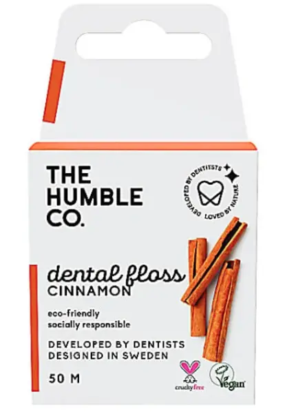 The Humble Co Cinnamon Dental Floss 50m