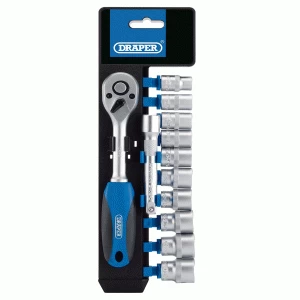 Draper 3/8 12 Piece Ratchet & Socket Set