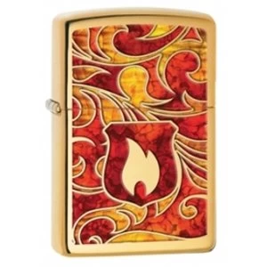 Zippo Shield High Polish Brass Fusion lighter