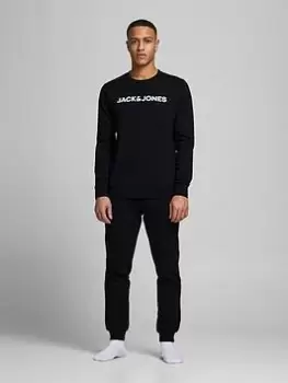 Jack & Jones Crew Neck Sweat Lounge Set - Black Size M Men