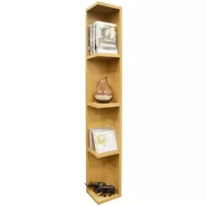 Techstyle Virgil 108 Cd / 72 DVD / Bluray / Video Media Wall Storage Shelf Beech