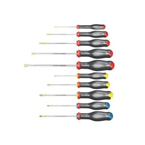 Facom Protwist Screwdriver Set, 10 Piece SL/PH/PZ