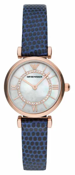 Emporio Armani AR11468 Womens Mother-of-Pearl Dial Blue Watch