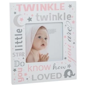 Twinkle Twinkle Baby Girl Frame 4x4