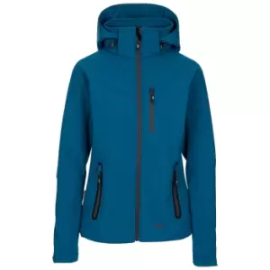 Trespass Womens/Ladies Bela II Waterproof Softshell Jacket (L) (Cosmic Blue)