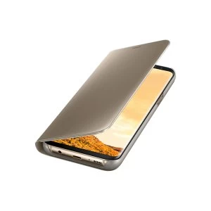 Samsung EF-ZG955CFEGWW Galaxy S8 Plus Clear View Standing Cover in Gold