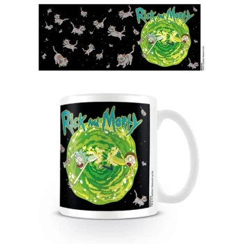 Rick and Morty - Floating Cat Dimension Mug