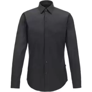 Boss Ryan Long Sleeve Shirt Mens - Black