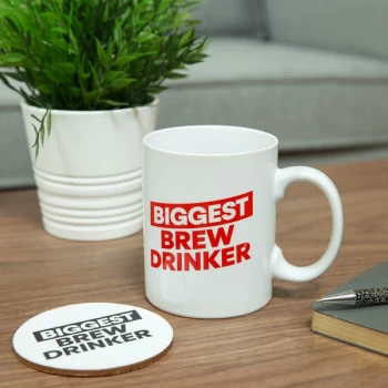 Ministry of Humour Oversized Mug & Coaster - Biggest Brew