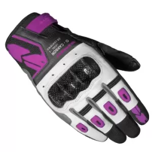 Spidi G-CARBON Lady Black Fuchsia Motorcycle Gloves XL