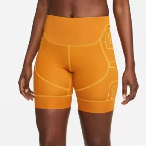 Nike Dri-FIT Air Womens 7 Biker Shorts - Yellow