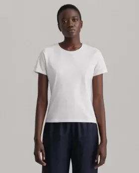 GANT Women Stretch Cotton Top (M) White