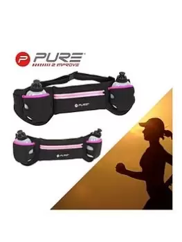 Pure2Improve Running Belt With Bottles - Pink