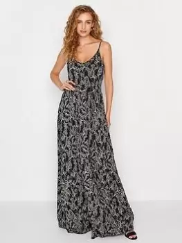 Long Tall Sally Floral Print Strappy Maxi Sundress - Black, Size 22-24, Women