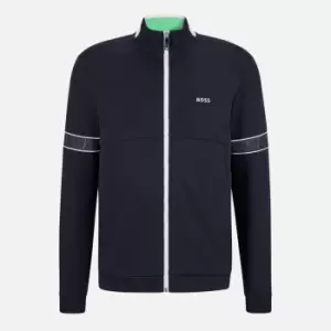 BOSS Green Mens Skaz 1 Zip Sweatshirt - Dark Blue - S