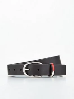 Tommy Hilfiger Th Round Buckle Belt - Black