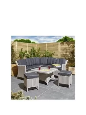 Rowlinson Prestbury Compact Outdoor Dinner Set (Putty Grey)