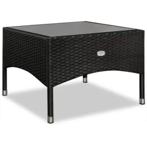 Poly Rattan Side Table 58x58x42cm