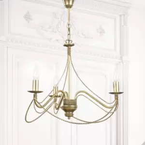 Tori Gold Multi Arm Chandelier 3x E14