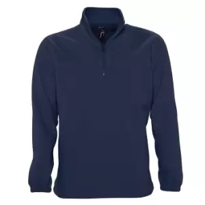 SOLS Ness Unisex Zip Neck Anti-Pill Fleece Top (3XL) (Navy)