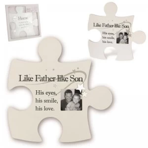 Sentiment Jigsaw Wall Art - Like Father Like Son