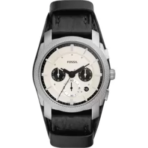 Fossil Machine Chronograph Black Eco Leather Watch