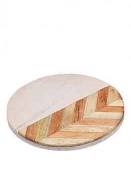 Kitchencraft Pink Marble Chevron Trivet