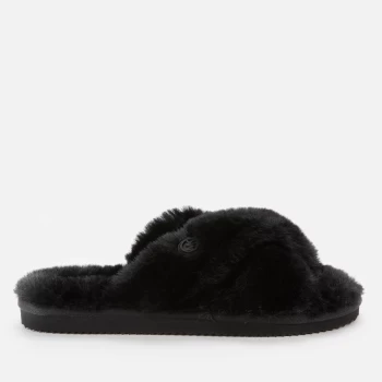 Michael Kors Womens Lala Slide Slippers - Black - UK 6