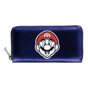 Nintendo - Mario Face Summer Olympics All-Over Print Purse Wallet - Purple