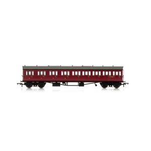 Hornby BR Collett 57' Bow Ended E131 Nine Compartment Composite (Left Hand) W6630W Era 4 Model Train