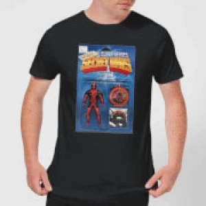 Marvel Deadpool Secret Wars Action Figure Mens T-Shirt - Black - S