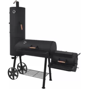 Vidaxl - bbq Charcoal Smoker with Bottom Shelf Black Heavy xxl Black