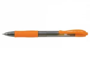 Pilot G207 Gel Retractable Rollerball 0.7mm Orange PK12