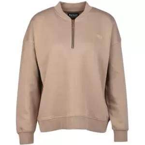 Barbour International Santa Rosa Half Zip Sweatshirt - Beige