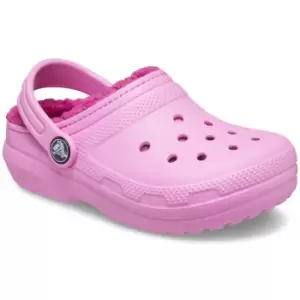 Crocs Girls Toddler Classic Fuzzy Lined Lightweight Clogs UK Size 4 (EU 19-20)