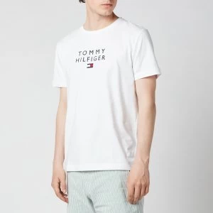 Tommy Hilfiger Mens Stacked Flag T-Shirt - White - XL