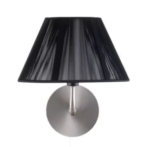 Bombay Black Chrome effect Single wall light