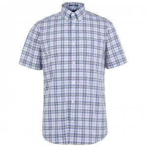 Gant Multi Check Short Sleeve Shirt - Stone 248