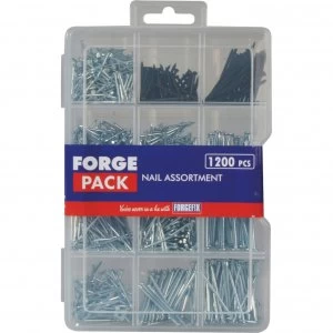 Forgefix 1200 Piece Nail and Panel Pin Assortment